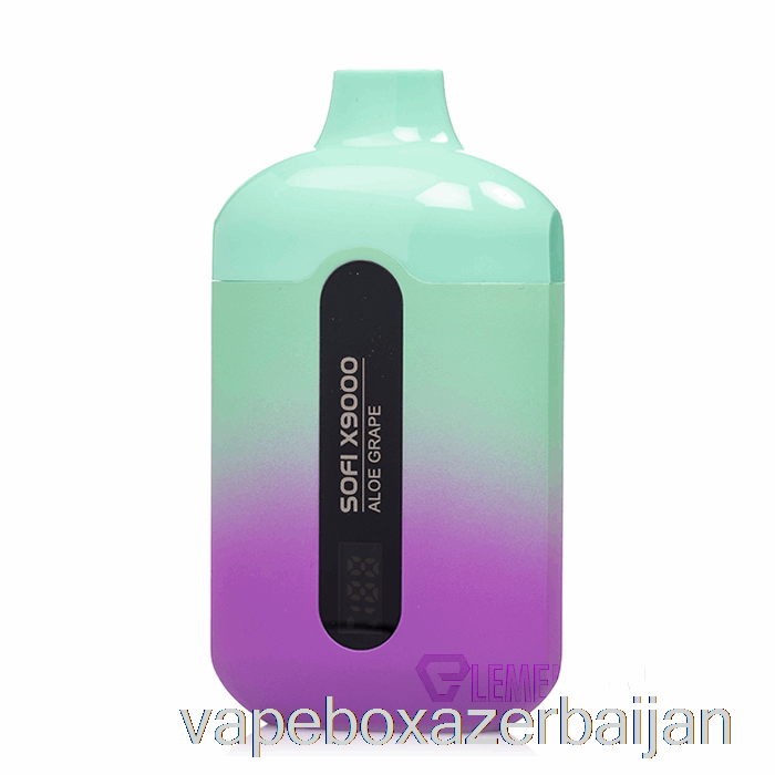 Vape Box Azerbaijan SOFI X9000 0% Zero Nicotine Smart Disposable Aloe Grape